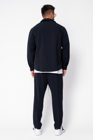 Set Shirt and long pants with drawstring Premium Navy [3]