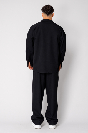 Set Oversized Camasa si pantalon lung Black [3]
