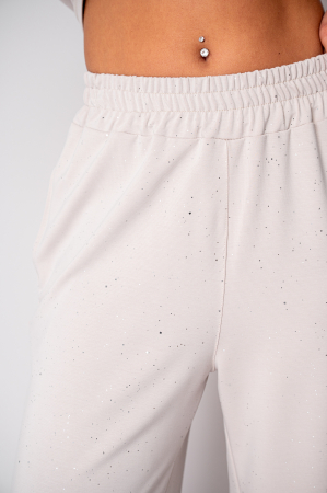 Set Oversized Tricou si Pantalon 3/4 Taupe [3]