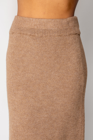 Sweater and Long Skirt Set Black/Brown [5]