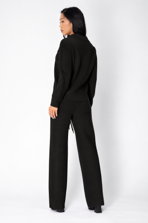 Sweater and long pants set Black [1]