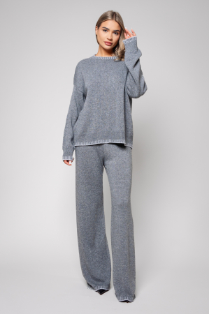 FEMEI - Set Talline din mix de lana si casmir Grey
