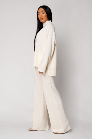 Set Sweater and long pants mix of wool and cashmere White [1]