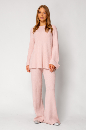NOUTATI - Set Aria Pulover si pantalon lung Rose