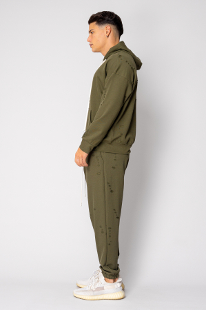 Set Ripped hanorac si pantalon Kaki [2]