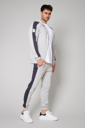 Set Rock Duo hanorac cu fermoar si pantalon conic Grey [1]