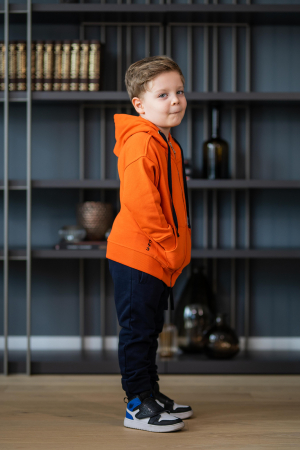 Set Rock-Fit Kids hanorac si pantalon Orange/Navy [3]