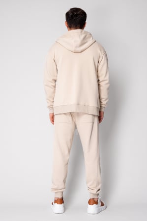 Rock Set with Hoodie with zipper and pants Light Beige [3]
