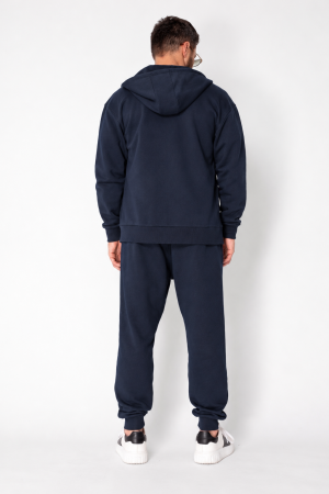 Set Roll hanorac cu fermoar si pantalon conic Navy [3]