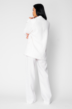 Jacket and Long Pants Set in IN White [2]