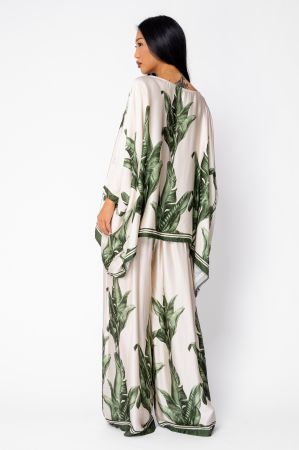 Set Shells Blouse and long pants in Green [2]