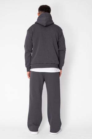 Street Winter sweatshirt and straight pants set Grey Anthracite [5]