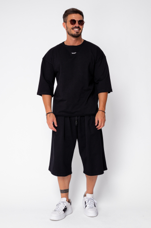 Set Flex Oversized T-Shirt and Baggy Pants Black [1]
