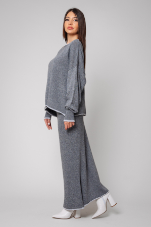 Sylvie Set Sweater and Skirt wool and cashmere Grey [1]