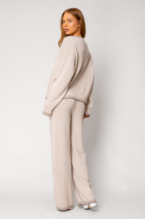 Beige wool and cashmere mix Talline set [2]