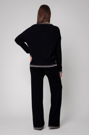 Black wool and cashmere mix Talline set [2]