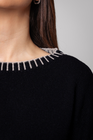 Black wool and cashmere mix Talline set [3]