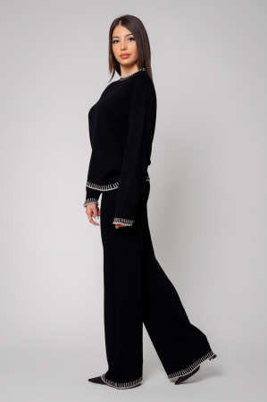 Black wool and cashmere mix Talline set [1]