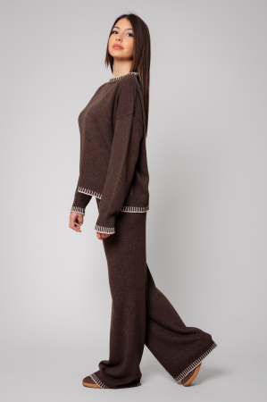 Chocolate wool and cashmere mix Talline set [1]