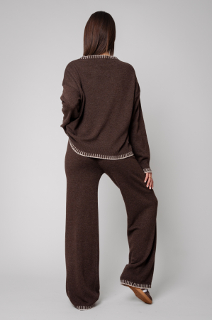 Chocolate wool and cashmere mix Talline set [2]
