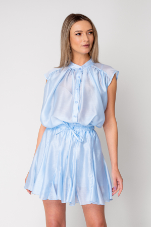 FEMEI - Set Camasa si Pantalon scurt Sky Blue