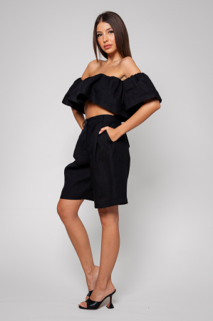 Top and shorts set from 100% IN Black [3]