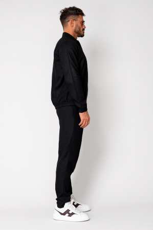 Set Toscano Jacheta cu fermoar si pantalon lung Black [2]