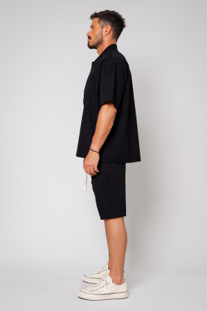 Set Camasa Oversized si Pantalon scurt Black [1]