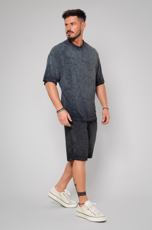 Summer Sets - Set T-shirt and shorts Oversized Grey Anthracite