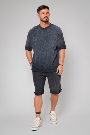 Set T-shirt and shorts Oversized Grey Anthracite [1]