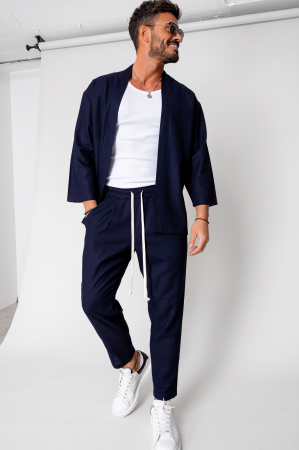 SALE - Set Tulum Cardigan and long pants Navy