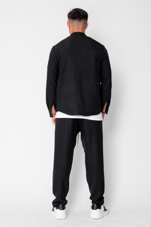 Set Tunica si Pantalon Lung drept Black [3]