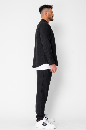 Set Tunica si Pantalon Lung drept Black [2]