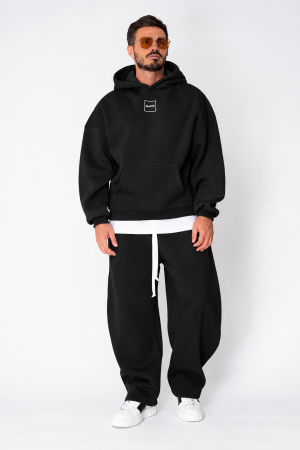 CODE NEW - Set Urban Winter sweatshirt and balloon pants Black