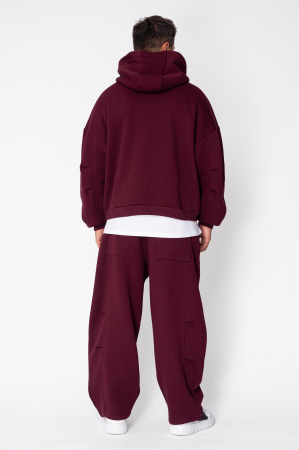 Set Urban Winter sweatshirt and balloon pants Burgundy [3]