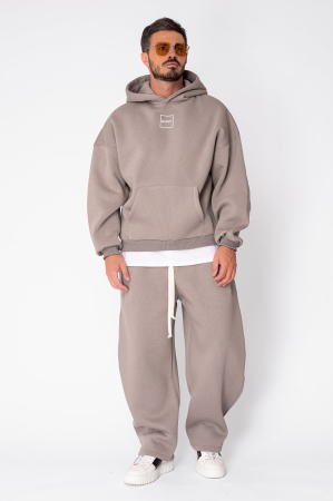 Set Urban Winter sweatshirt and balloon pants Taupe [1]