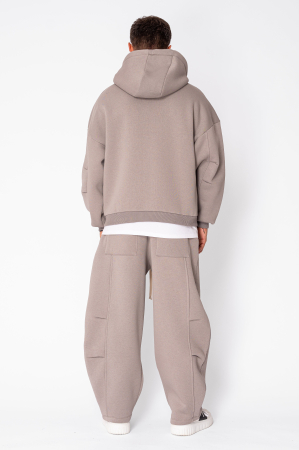 Set Urban Winter sweatshirt and balloon pants Taupe [4]