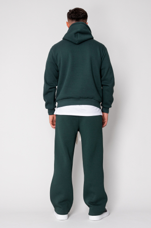 Set Urban Winter hanorac si pantalon drept Bottle Green [3]