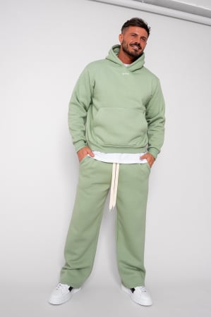 Treninguri - Set Urban Winter hanorac si pantalon drept Mint