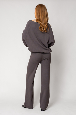 Gray Anthracite Sweater and Long Pants Set [3]