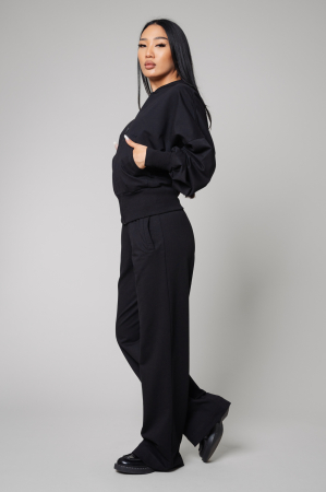 Set Volla blouse with zipp and long pants Black [1]