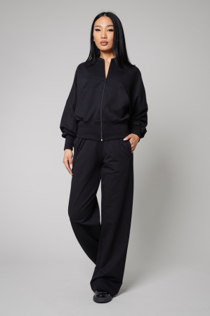 Sale Women - Set Volla blouse with zipp and long pants Black