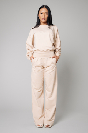 Treninguri - Set Volla bluza si pantalon lung Light Beige