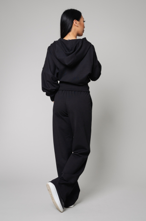 Set Volla hoodie with zipp and long pants Black [3]