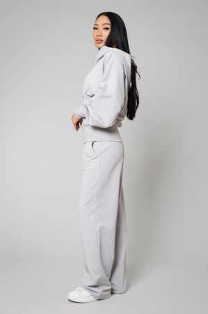 Set Volla hanorac cu fermoar si pantalon lung Grey [1]