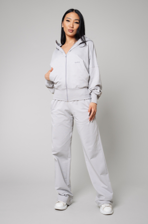 FEMEI - Set Volla hanorac cu fermoar si pantalon lung Grey