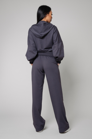 Set Volla hoodie with zipp and long pants Grey Anthracite [2]