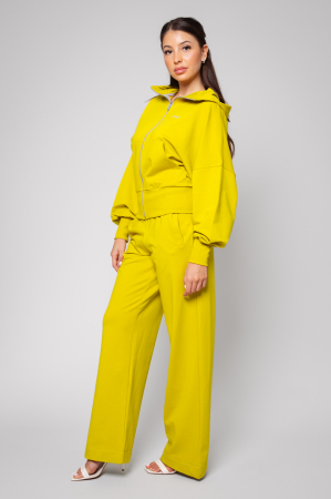 Set Volla hanorac cu fermoar si pantalon lung Lime Green [1]
