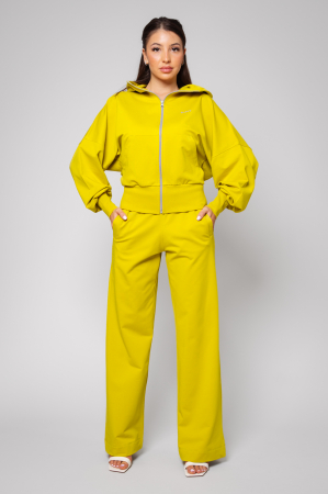 Set Volla hanorac cu fermoar si pantalon lung Lime Green [0]