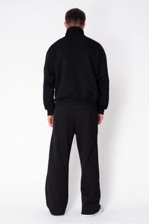 Set Winter bluza cu fermoar la guler si pantalon Balloon Black [3]